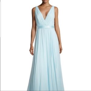 Aidan Mattox Baby Blue Grecian Gown
